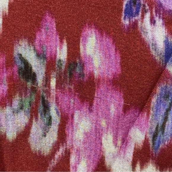 AMUR Laura Floral Silk One Shoulder Dress Size 2 Lavender Purple Asymmetric Hem - Picture 13 of 16